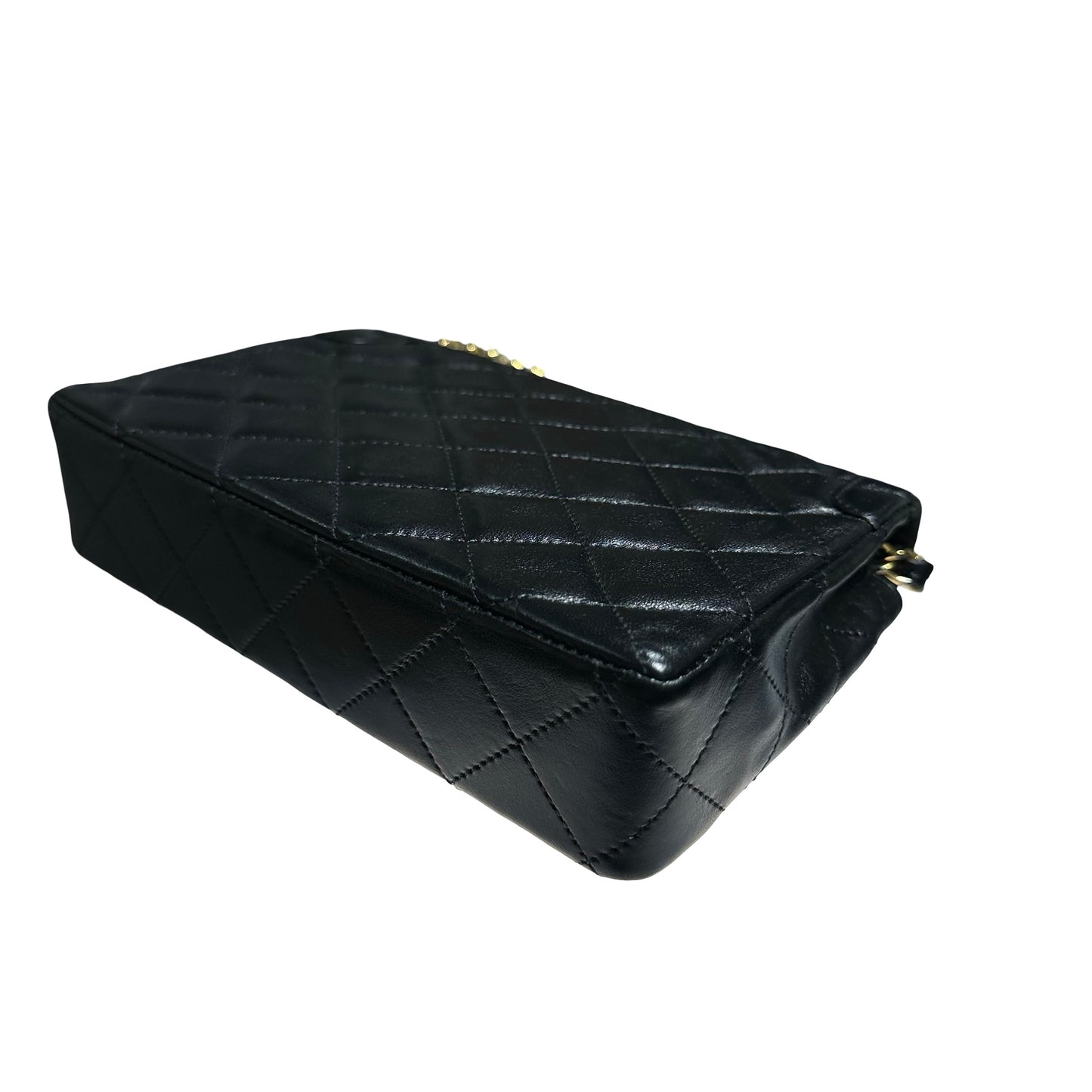 CHANEL VINTAGE DIANA BLACK LAMBSKIN GHW FLAP BAG [20004230]