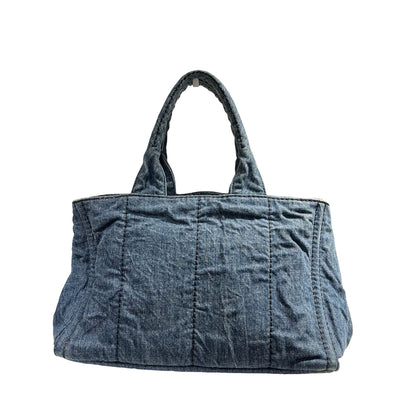 PRADA CANAPA HANDBAG DENIM GHW [3001064]