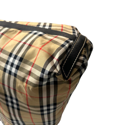 Used BURBERRY Backpack Rucksack Black Brown PHW
