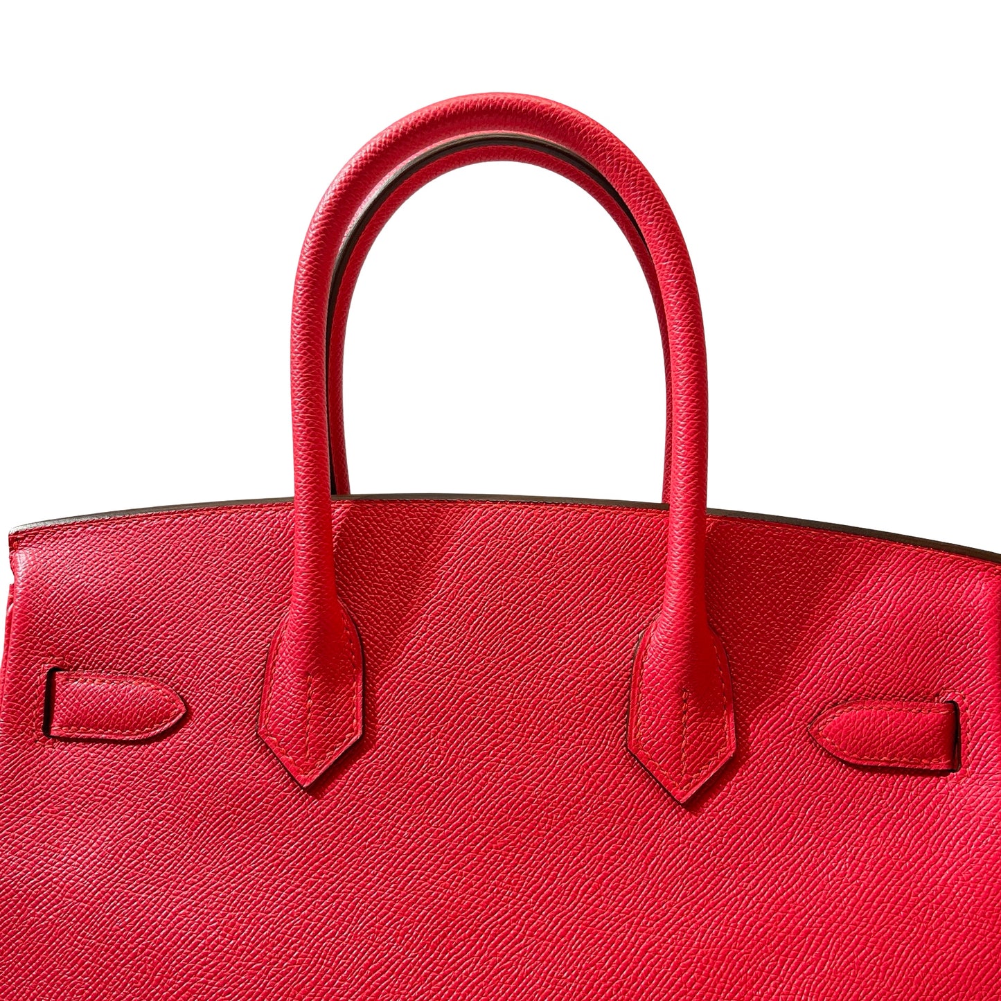 Used HERMÈS Epsom leather Birkin 30 Handbag Pink PHW