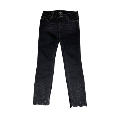 Used CHANEL Denim Jeans Pants Black