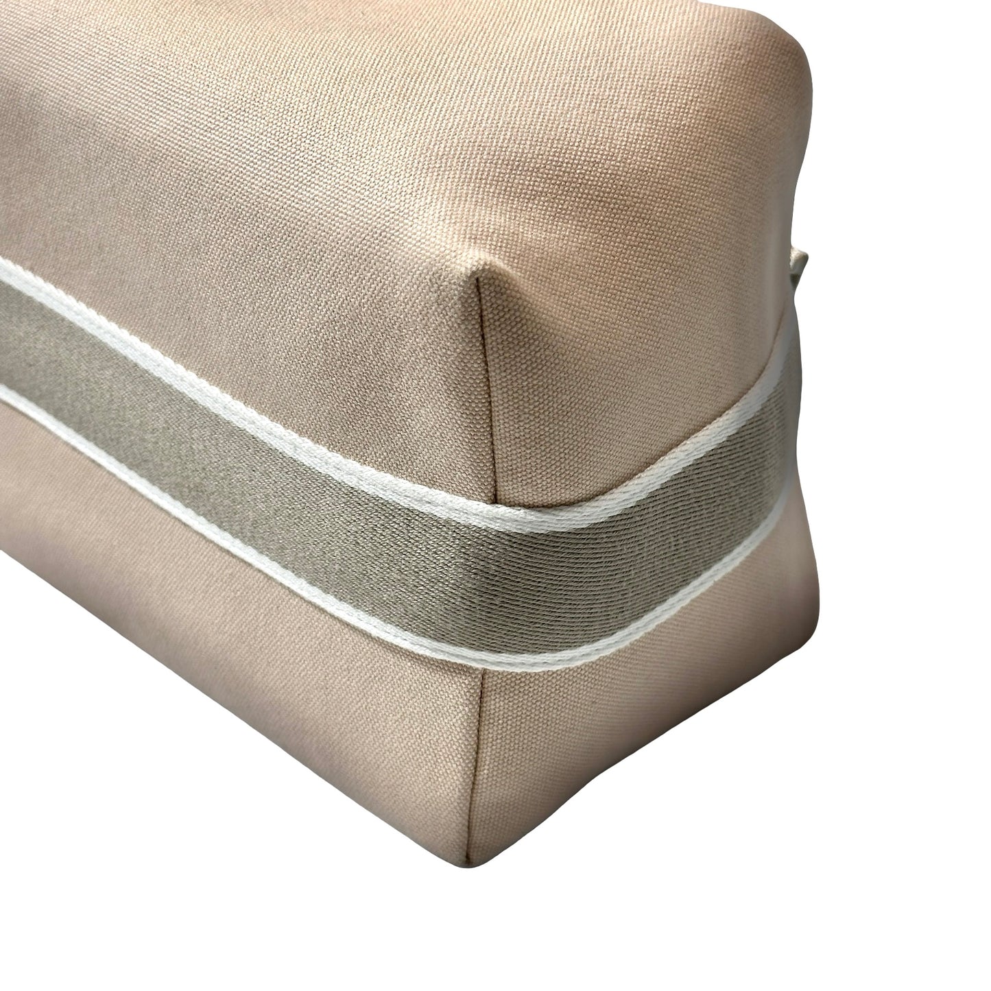 HERMES Canvas Bride-a-Brac GM Pouch Beige