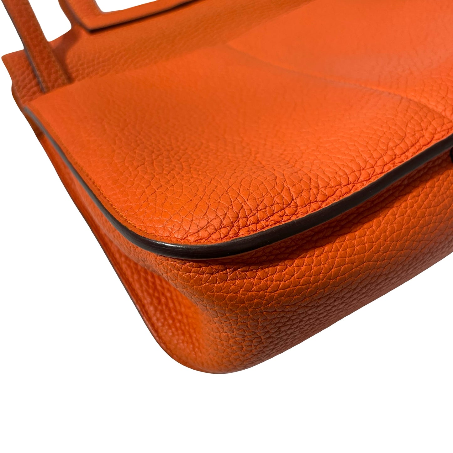 Used HERMÈS Halzan Shoulder Bag Orange (93)