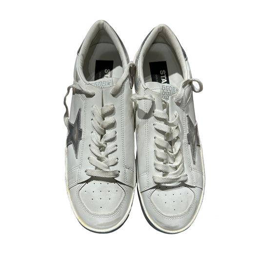 Unused GOLDEN GOOSE Stardan Sneakers Shoes White Silver
