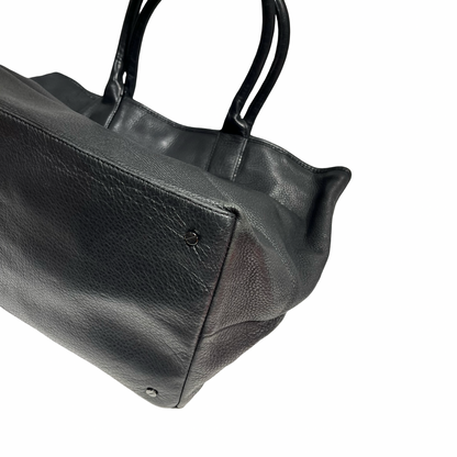 TORY BURCH BLACK LEATHER TOTE BAG [3000659]