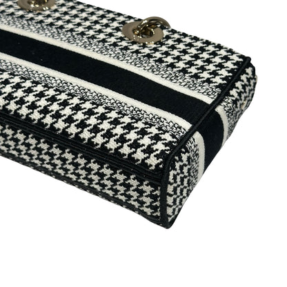 DIOR D-JOY MEDIUM CANVAS HOUNDSTOOTH GHW [3000160]