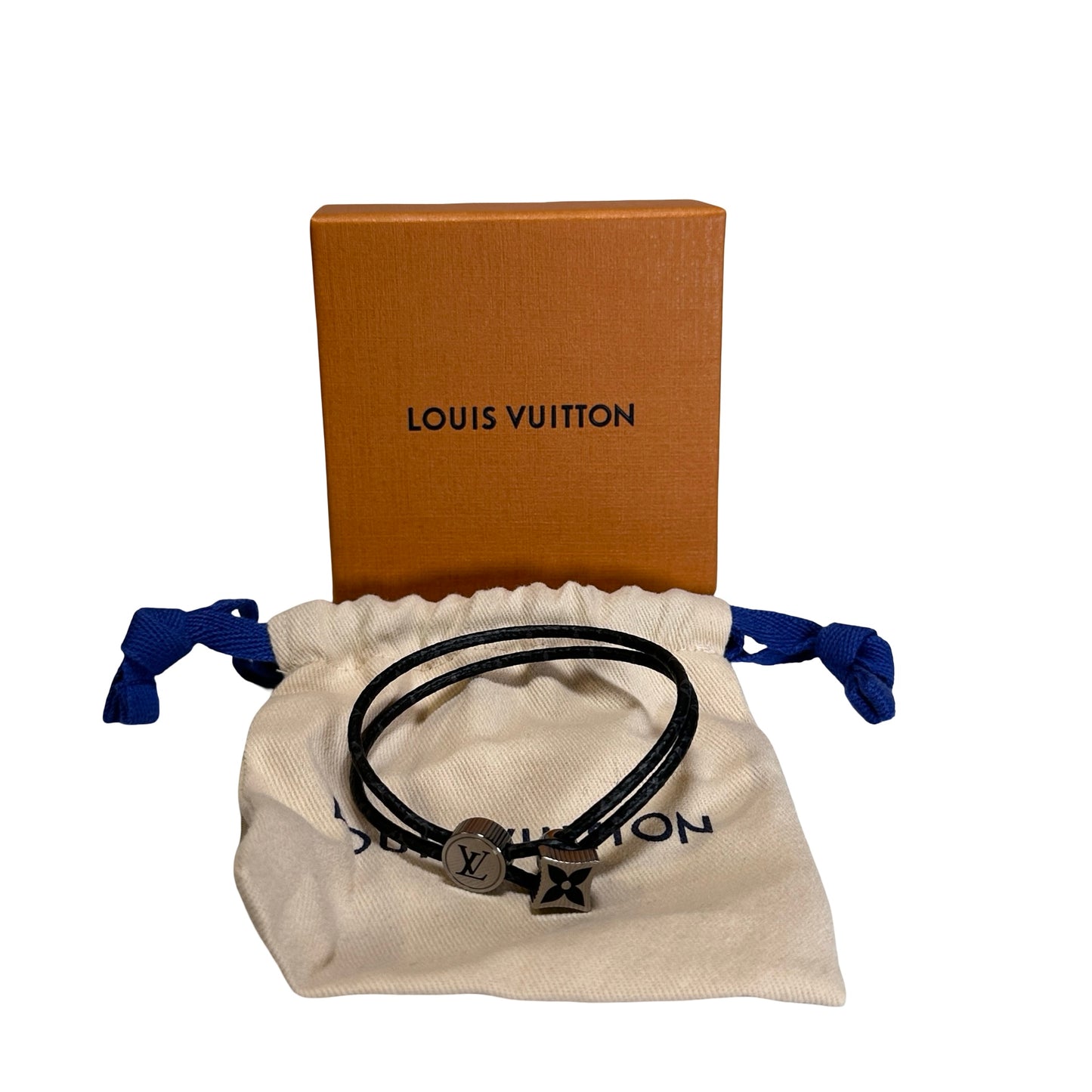 Used LOUIS VUITTON Loop It BRACELET Black PHW