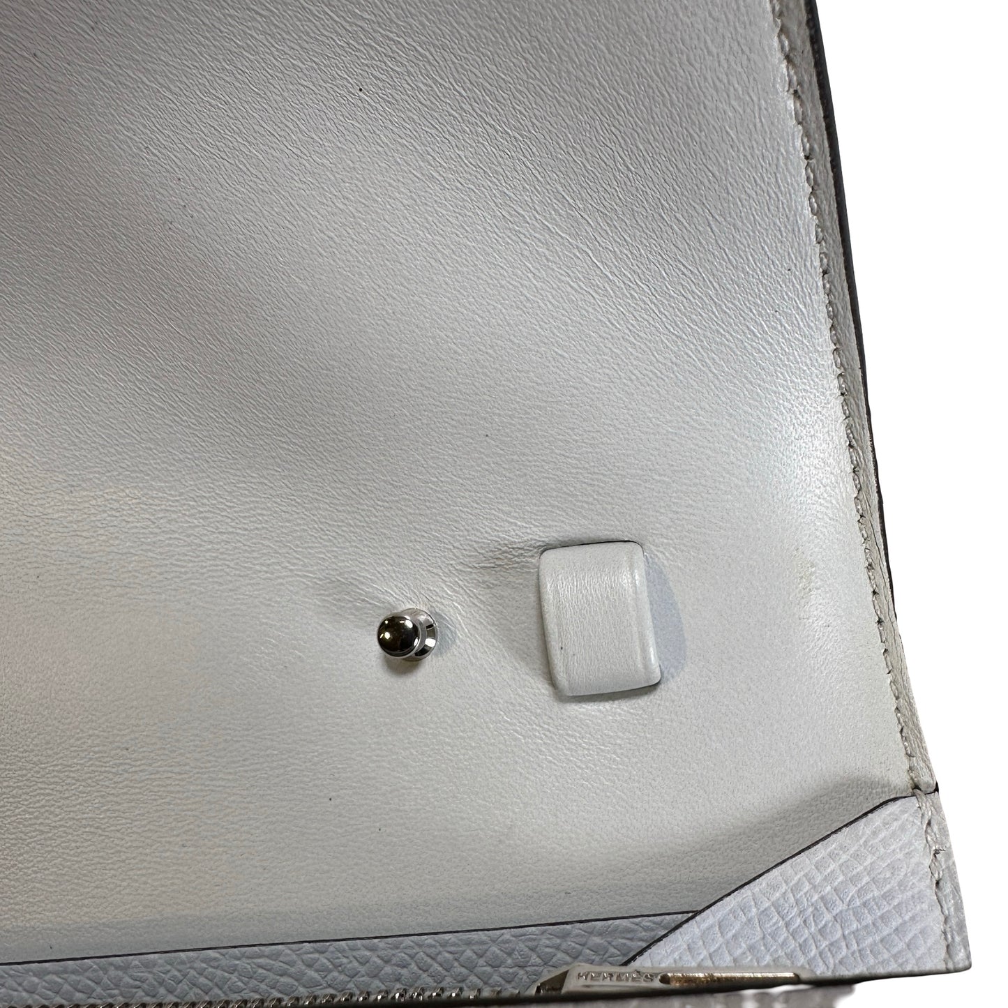 Used HERMES Epsom Constance to go Cross body bag Gris Platine PHW