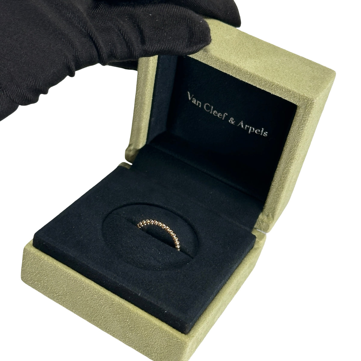 Used VAN CLEEF & ARPELS Pink Gold Perlée pearls of gold ring Ring Rose Gold