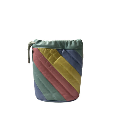 Used GUCCI Lambskin Leather GG MARMOUNT Drawstring Bag PHW Rainble