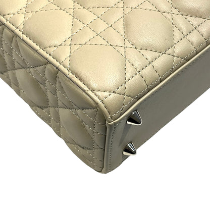 Used DIOR Lady Dior Handbag Beige