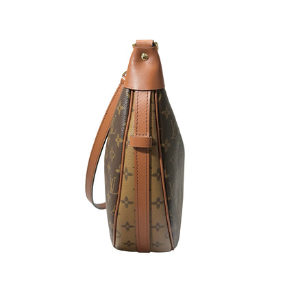 Used Louis Vuitton Monogram Canvas Loop Hobo Bag Brown GHW
