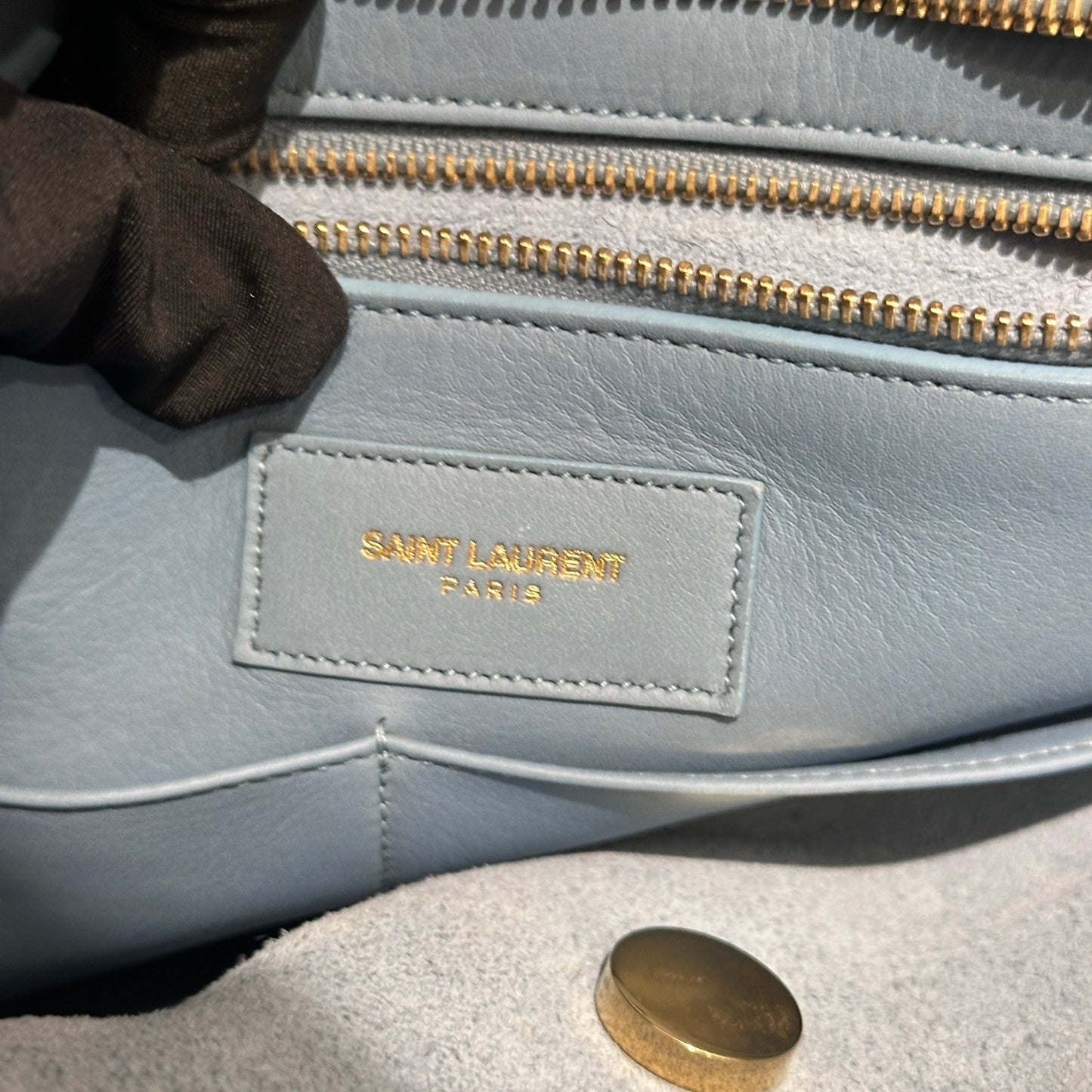 Used SAINT LAURENT Y Cabas Two Way Shoulder Bag