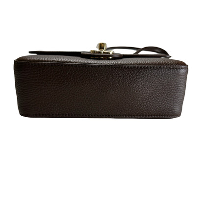 Brand New CHANEL Caviar Leather Mini Flap Bag Shoulder Bag Brown Gold Hardware
