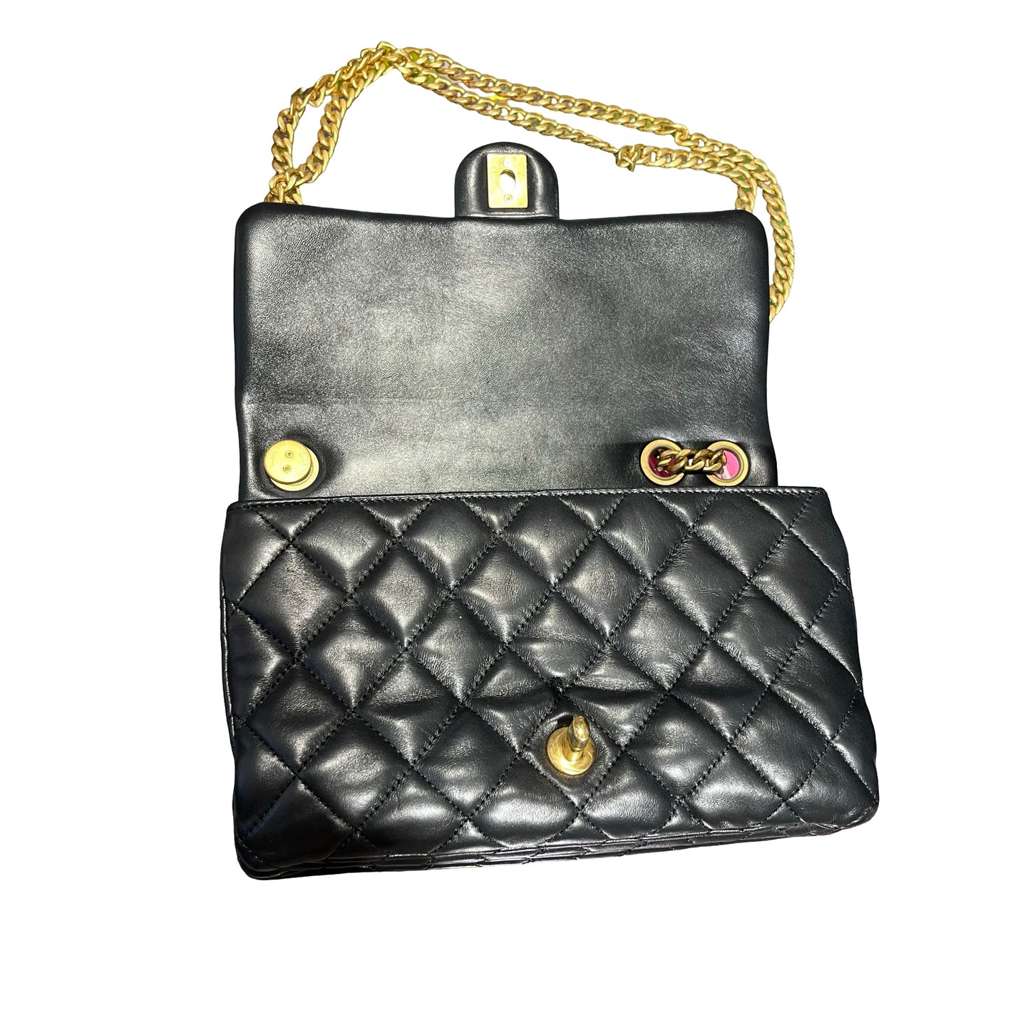 Chanel Classic Flap Shoulder Bag Black GHW