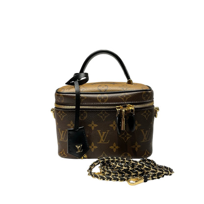 Used LOUIS VUITTON Vanity Case Cross Body Bag Brown GHW