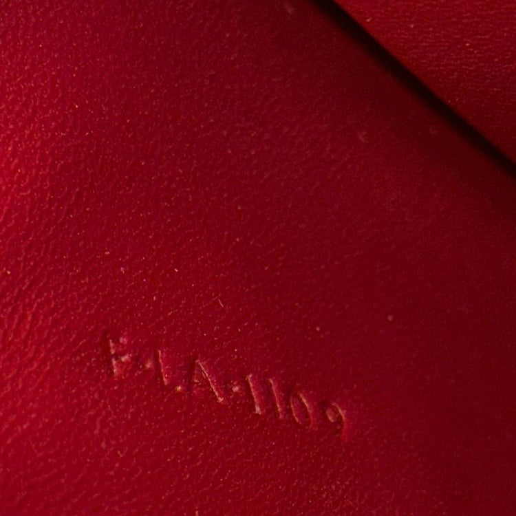 Used CELINE Solid Classic Box Bag Shoulder Bag Burgundy GHW