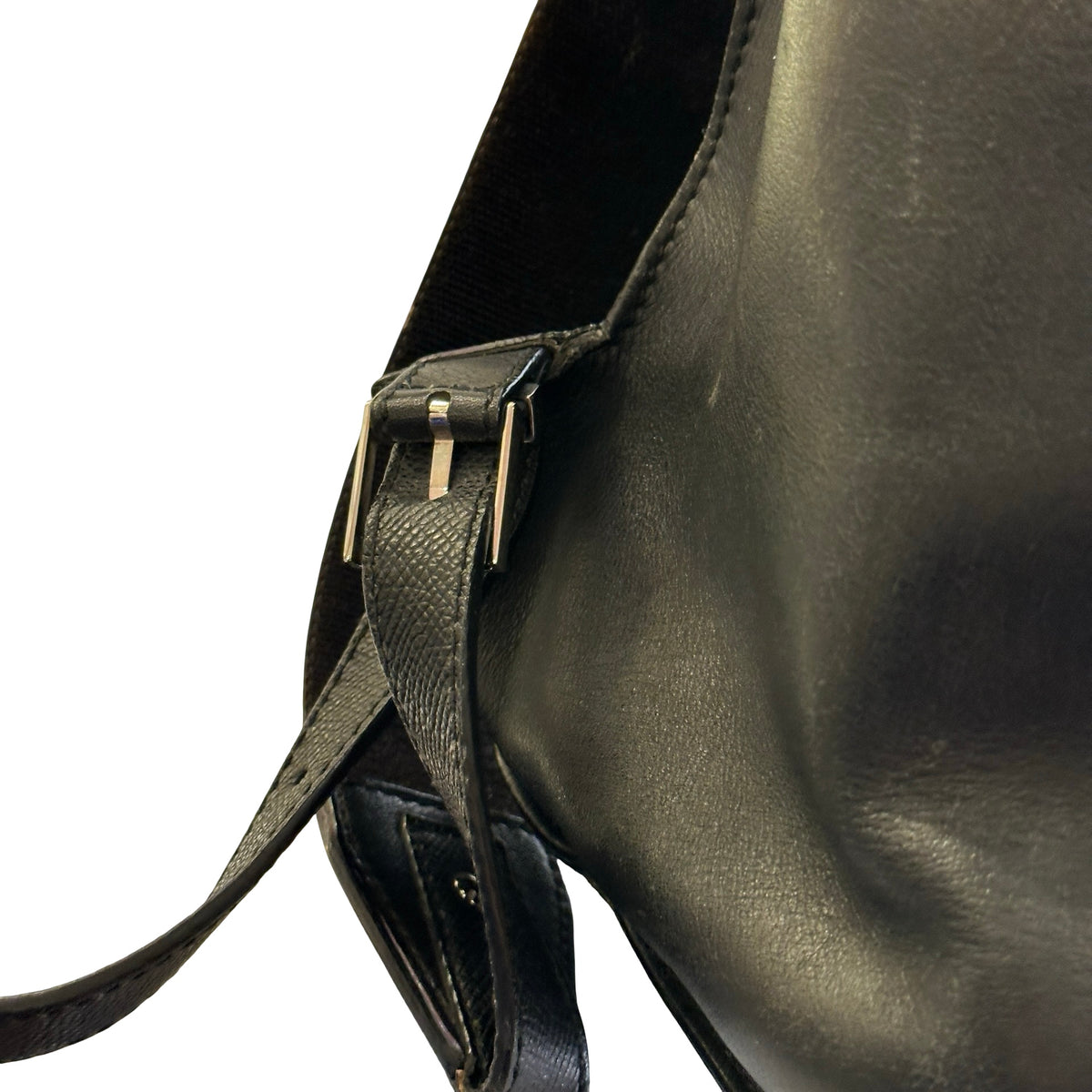 Used BALENCIAGA Leather Backpack Black
