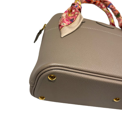 Used Hermès BOLIDE 27 Tote Bag Etoupe (18) GHW