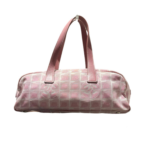 Used Chanel Nylon Handbag Pink
