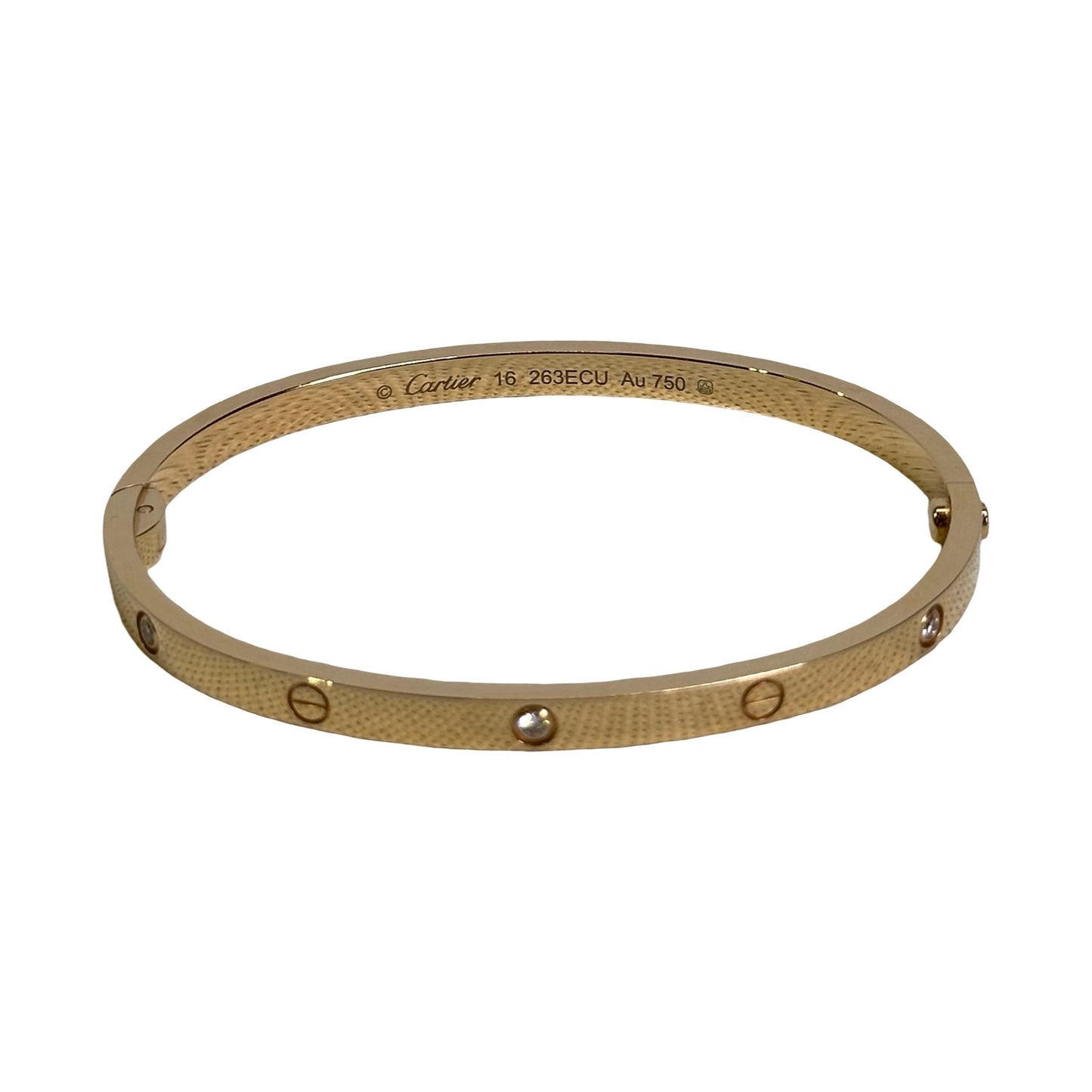 Used CARTIER AU750 Love Bracelet 6鑽 BRACELET Gold