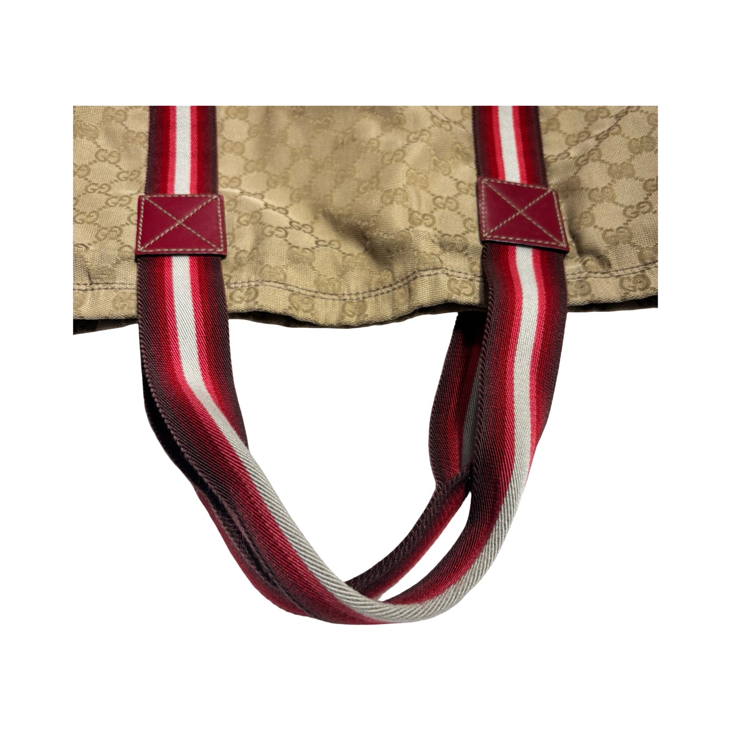 GUCCI CANVAS STRIPE TOTE BAG ［20000192］