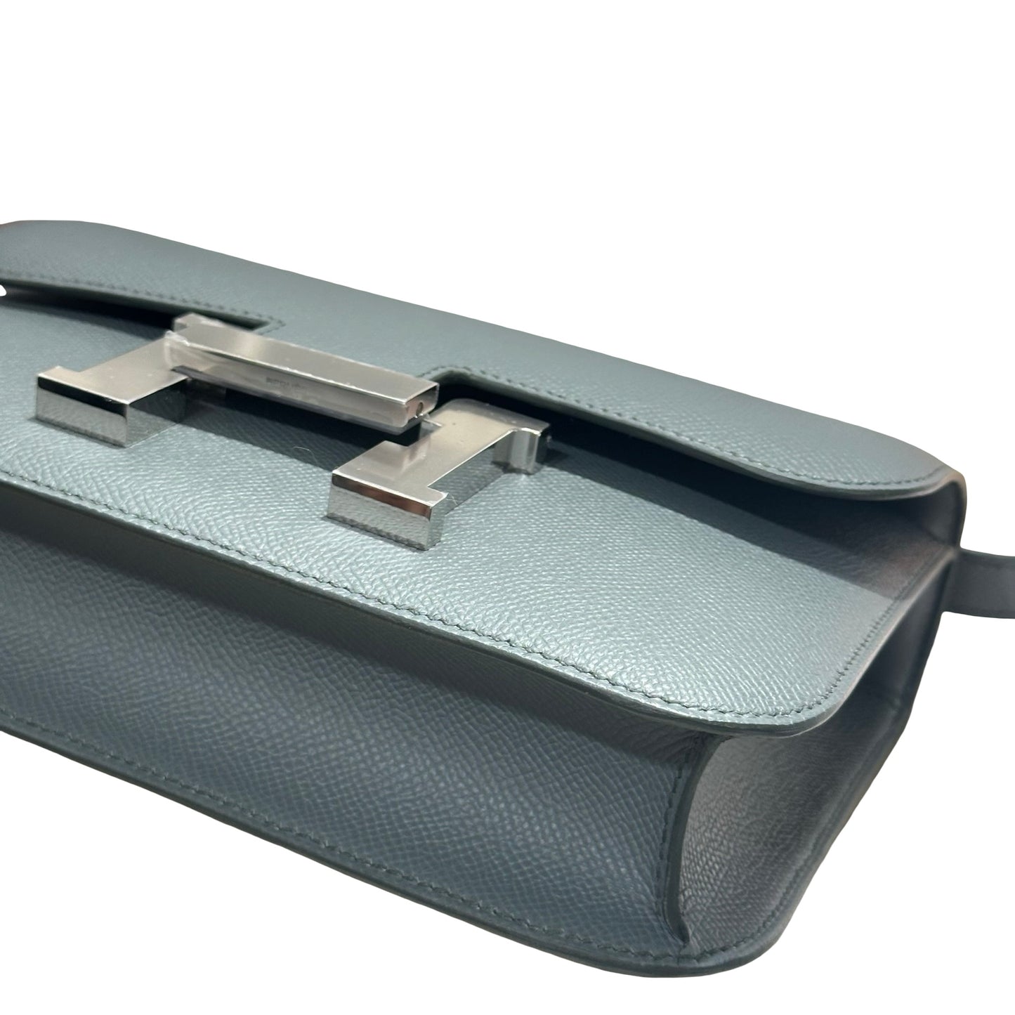 New HERMÈS Calfskin Leather Constance Shoulder Bag PHW Vert Amande