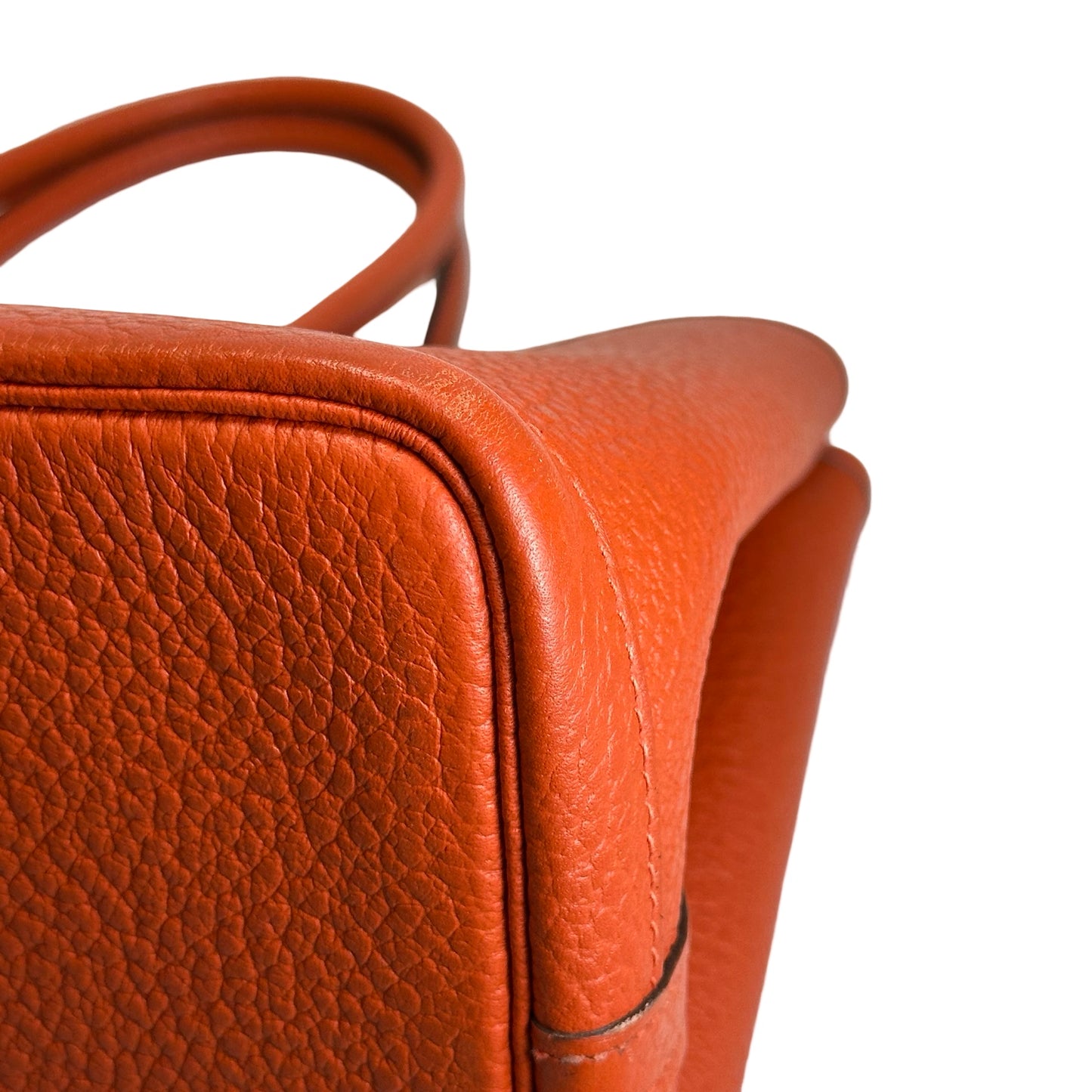 Used HERMES Negonda Garden Party Tote Bag Orange