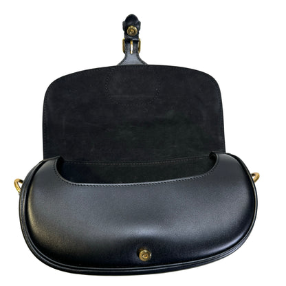 Used DIOR Leather Bobby Crossbody Bag Black GHW