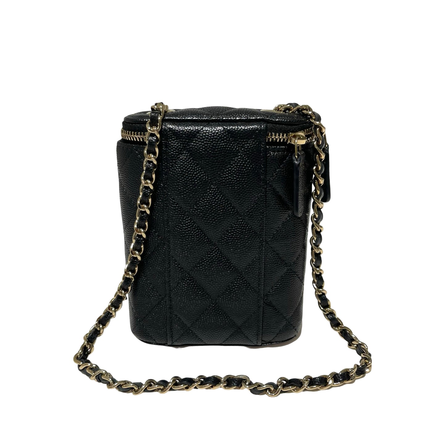 Caviar skin FLAT BAG CASE Chain Shoulder Bag [101289]