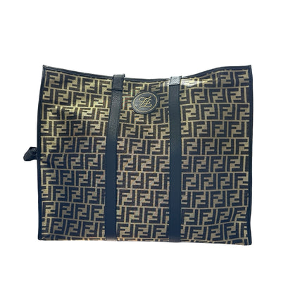Used FENDI Travel Bag Multi colour Brown Gold