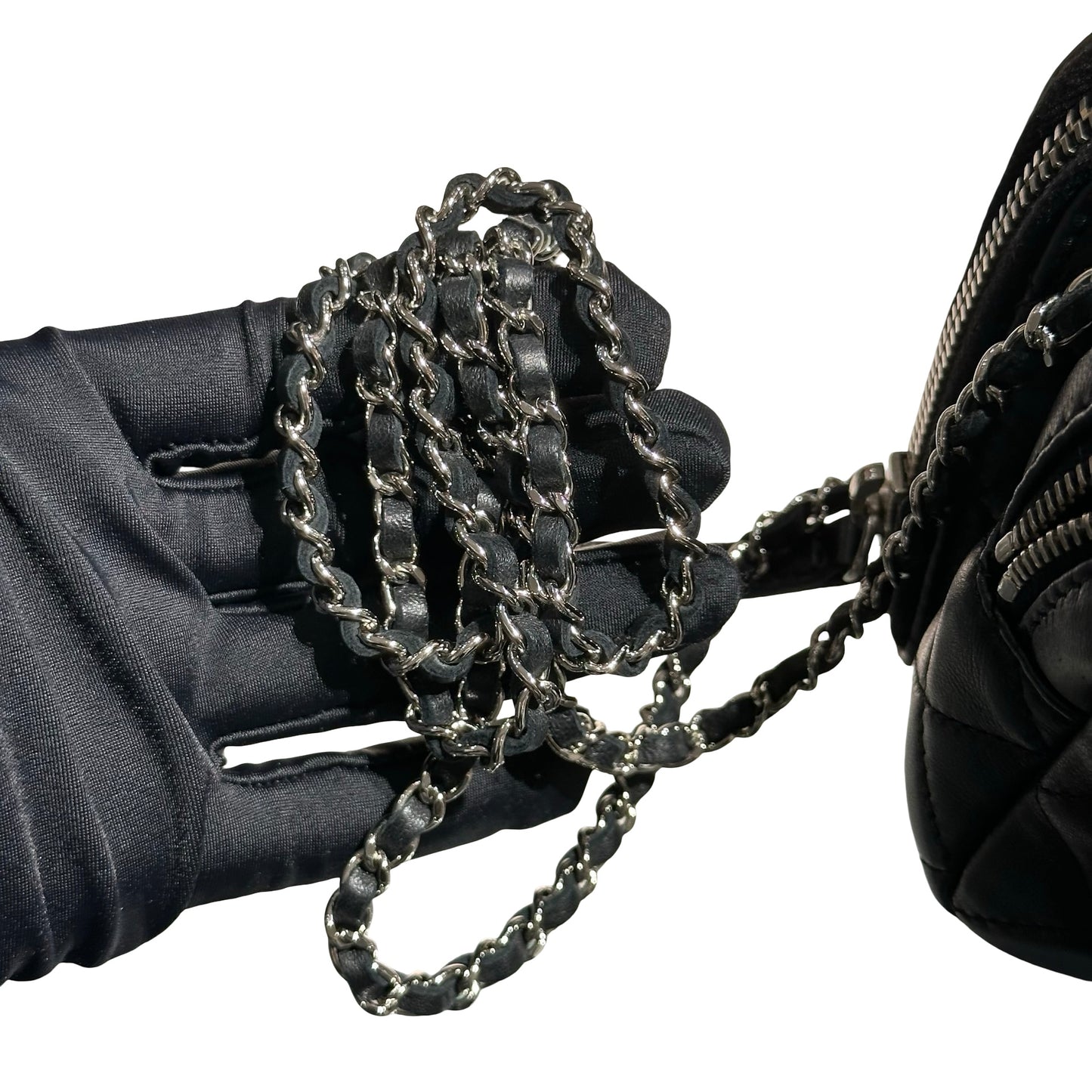 CHANEL MINI DOUBLE POUCH BAG [3000442]