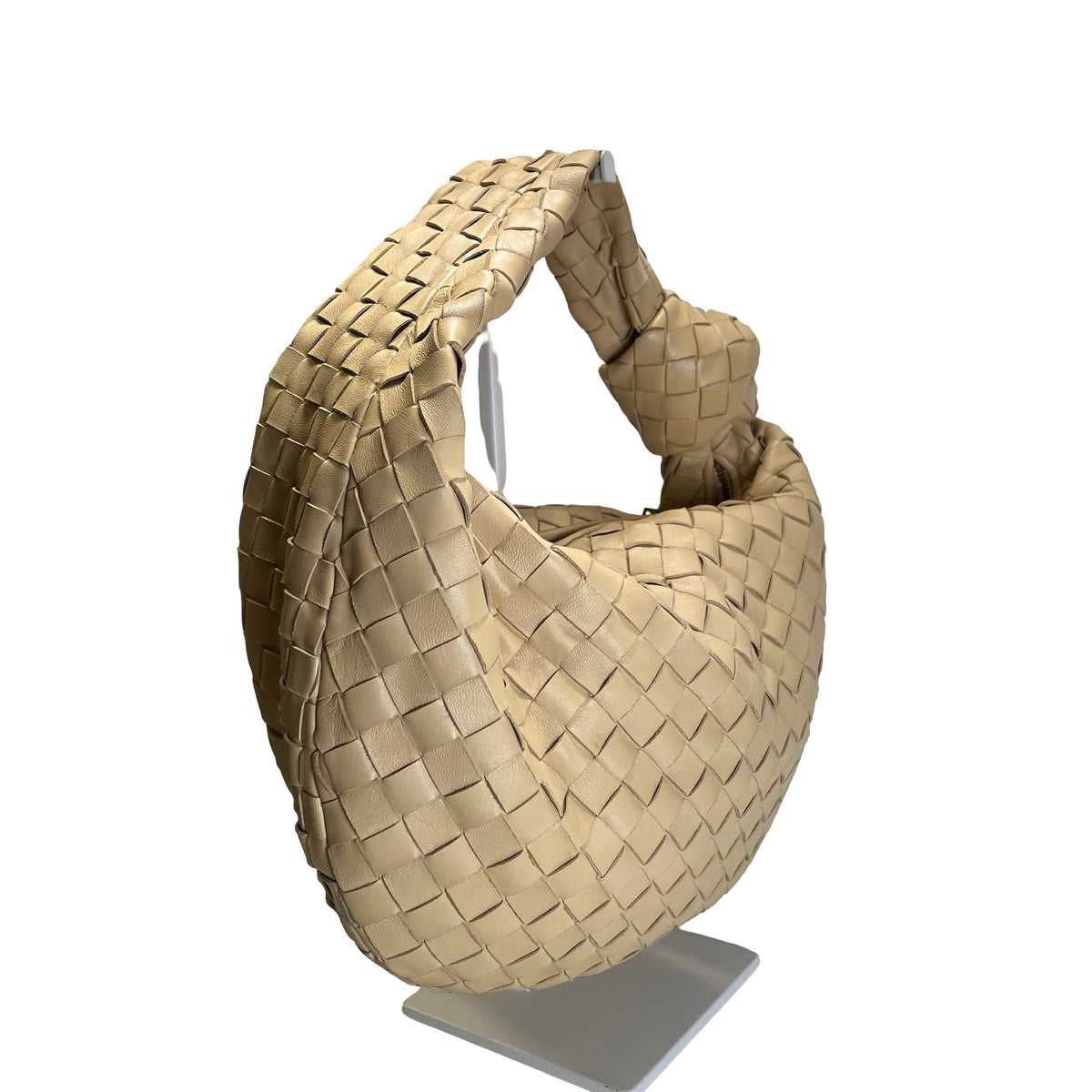 Used BOTTEGA VENETA Handbag Beige ghw