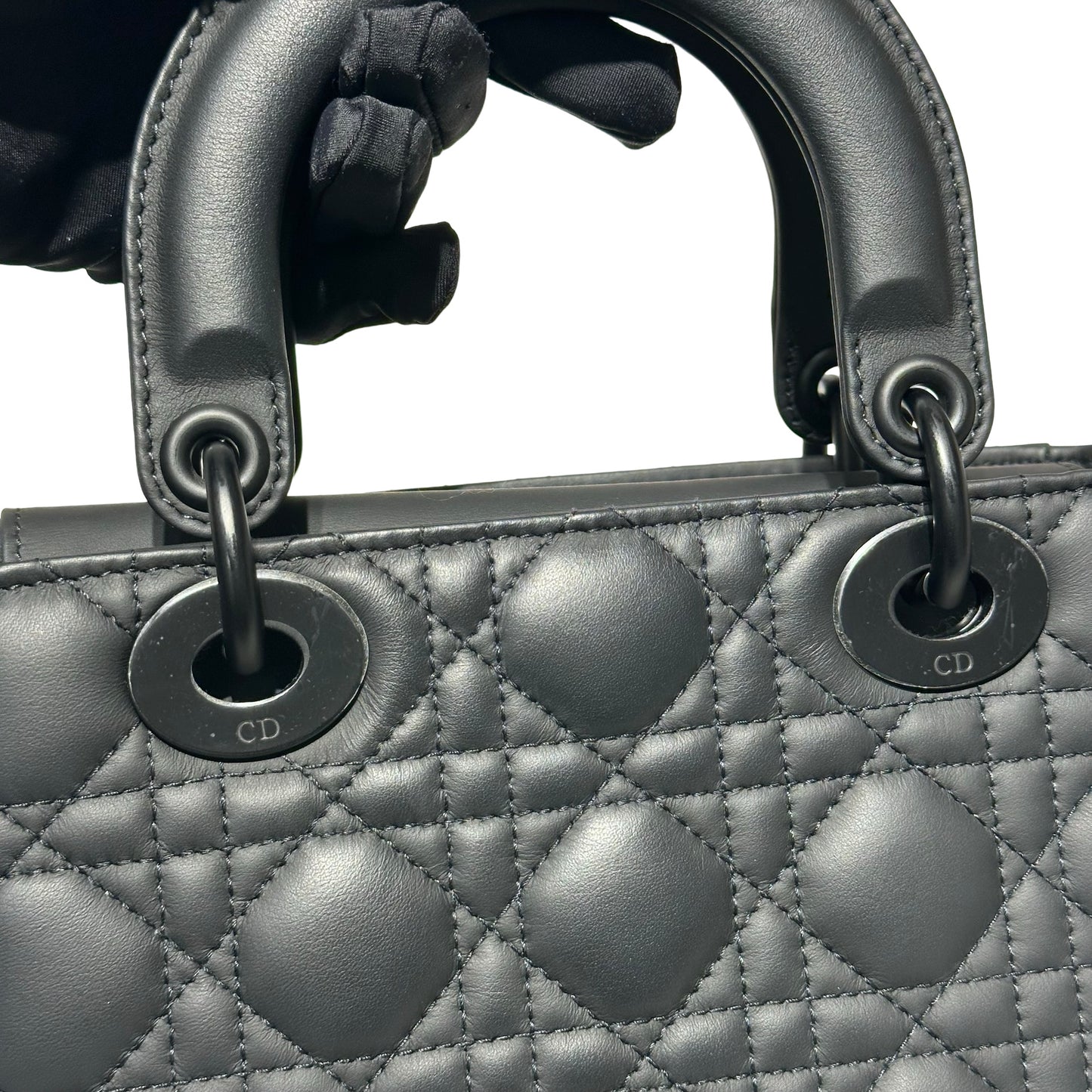 Cross Lambskin SMALL LADY DIOR Two Way Shoulder Bag [101534]