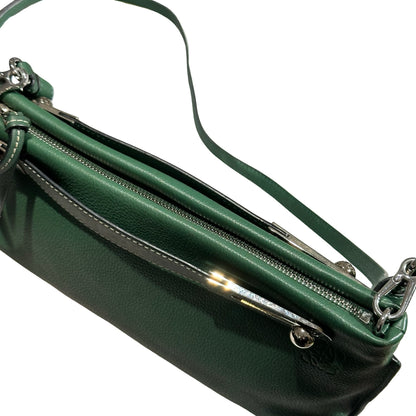 Used LOEWE Cross Body Bag GREEN PHW