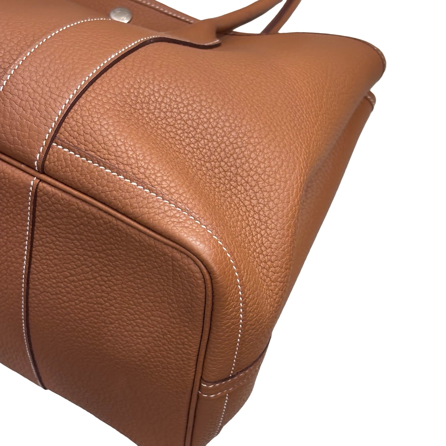 Used HERMÈS Garden Party Tote Bag Beige GHW