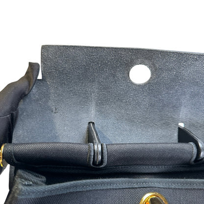 Used HERMES Canvas Leather Herbag A Dos Zip Retourne Backpack Black