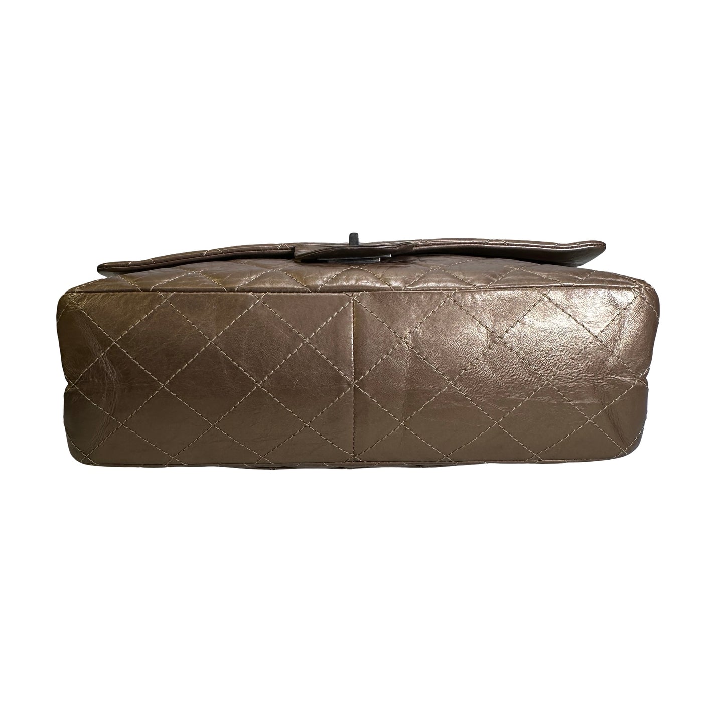 Used CHANEL Quilted 2.55 Reissue Chain Shoulder Bag Bronze