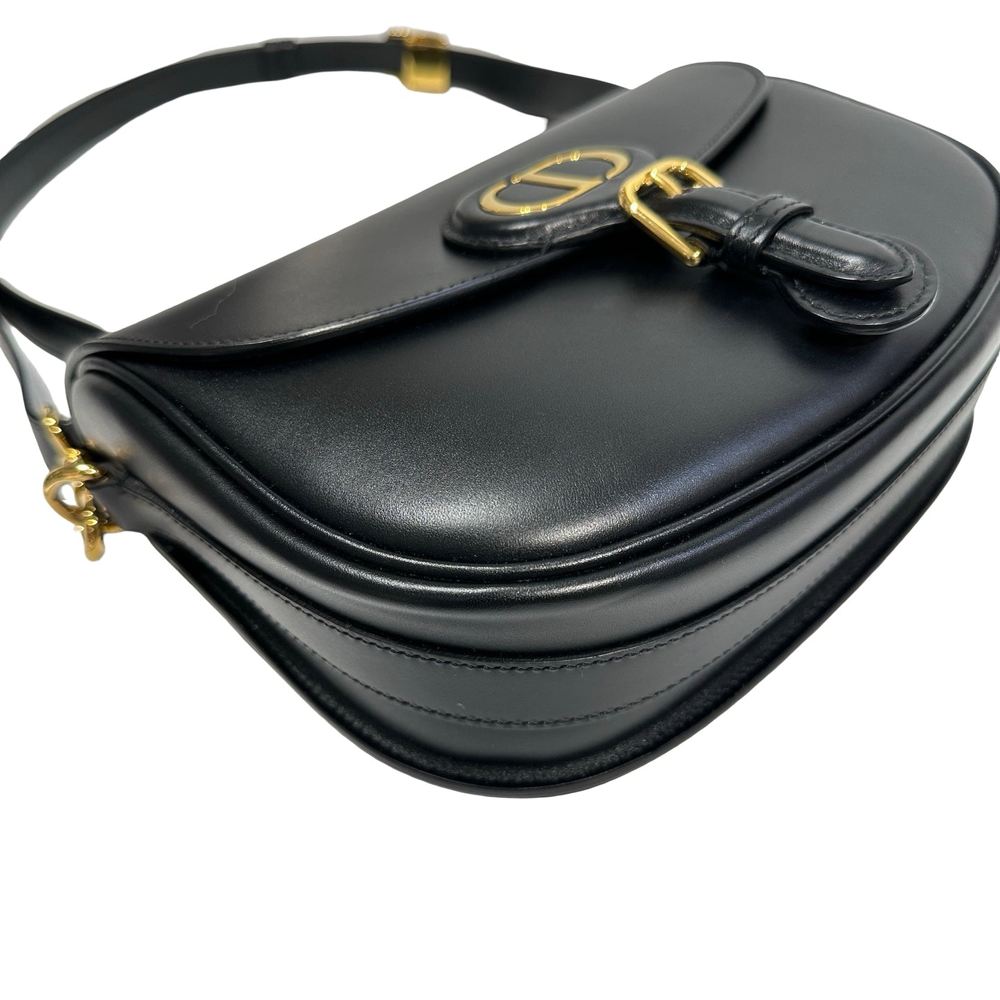 Used DIOR Bobby Cross Body Bag Black GHW