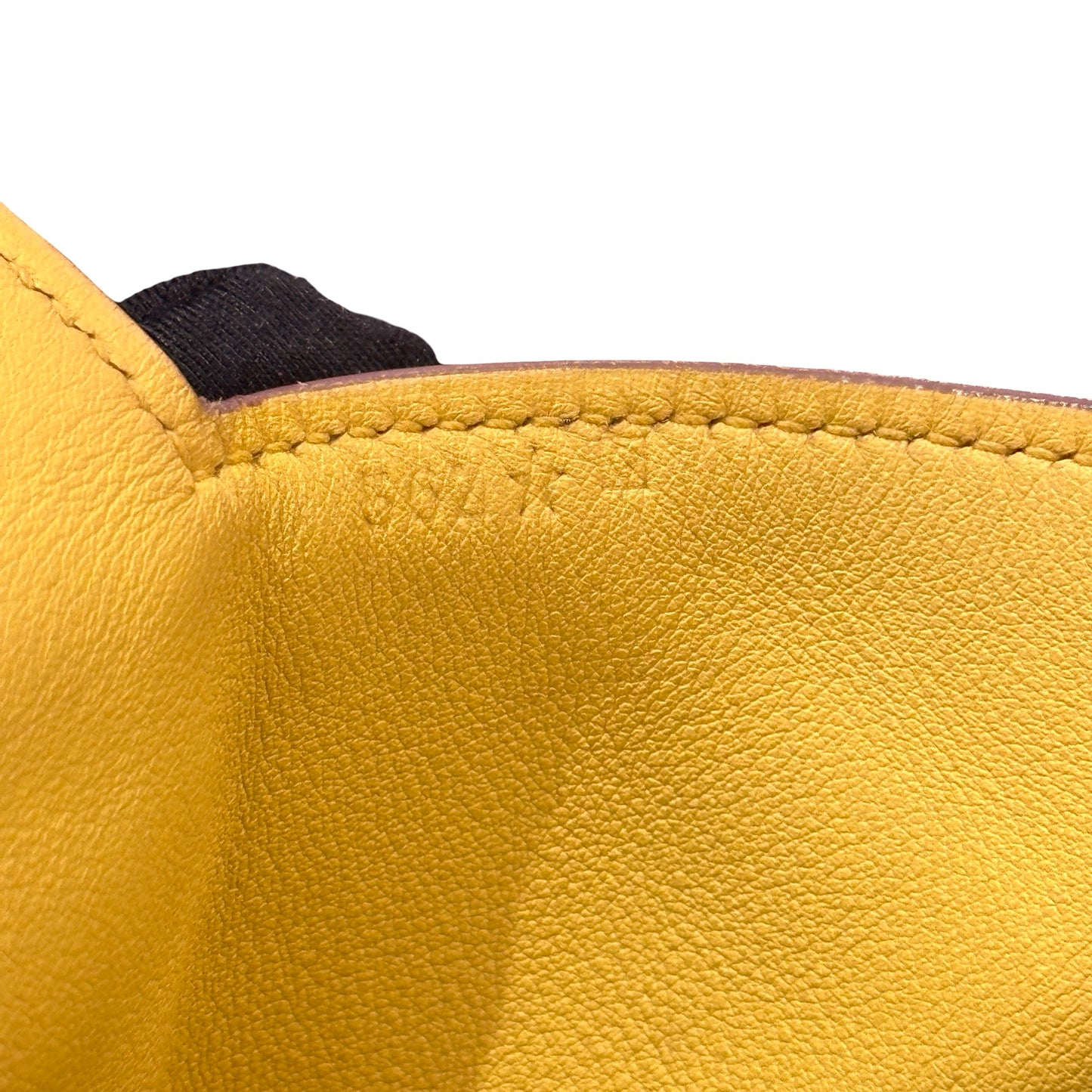 Used HERMÈS TOOL BOX 26 Two Way Shoulder YELLOW PHW Two Way Shoulder Bag