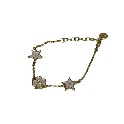 Used DIOR Bracelet Accessories Gold White