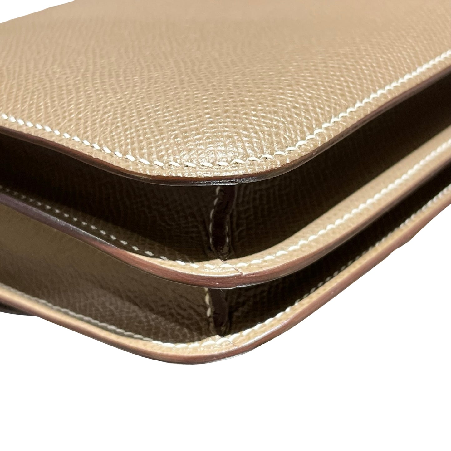 Hermès Mini Constance Shoulder Bag Etoupe GHW