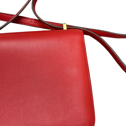 HERMES Swift Mini Constance Crossbody Bag Red GHW