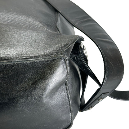Used BALENCIAGA Leather Backpack Black