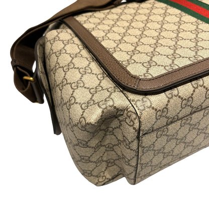 Used GUCCI Canvas Cross Body Bag Brown