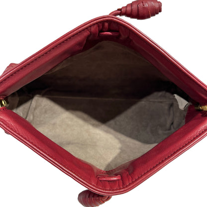 AGNES B. RED LEATHER POUCH [3000661]