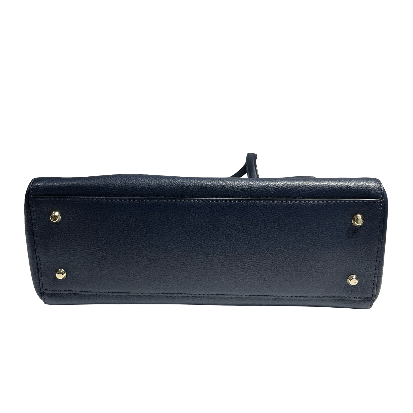 AGNES B. BLUE LEATHER HANDBAG [3000665]