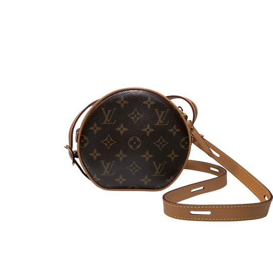 Used LOUIS VUITTON Monogram Boite Chapeau Shoulder Bag Brown GHW