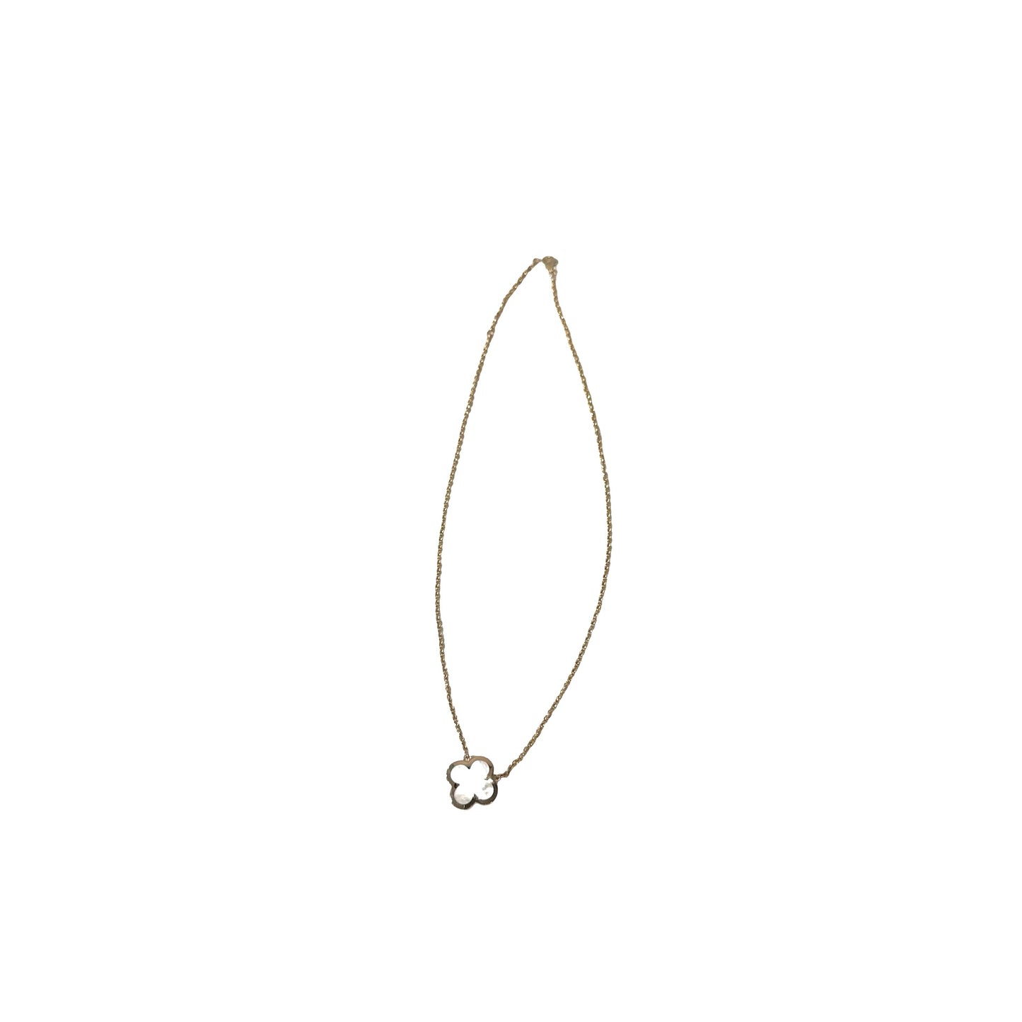 Used VAN CLEEF & ARPELS Rose Gold 18K Gold PURE Alhambra Necklace GHW