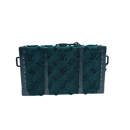 Used LOUIS VUITTON Monogram Tufted Soft Trunk Handbag Green